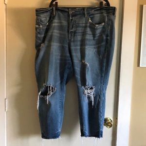 High rise straight jean